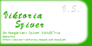 viktoria sziver business card